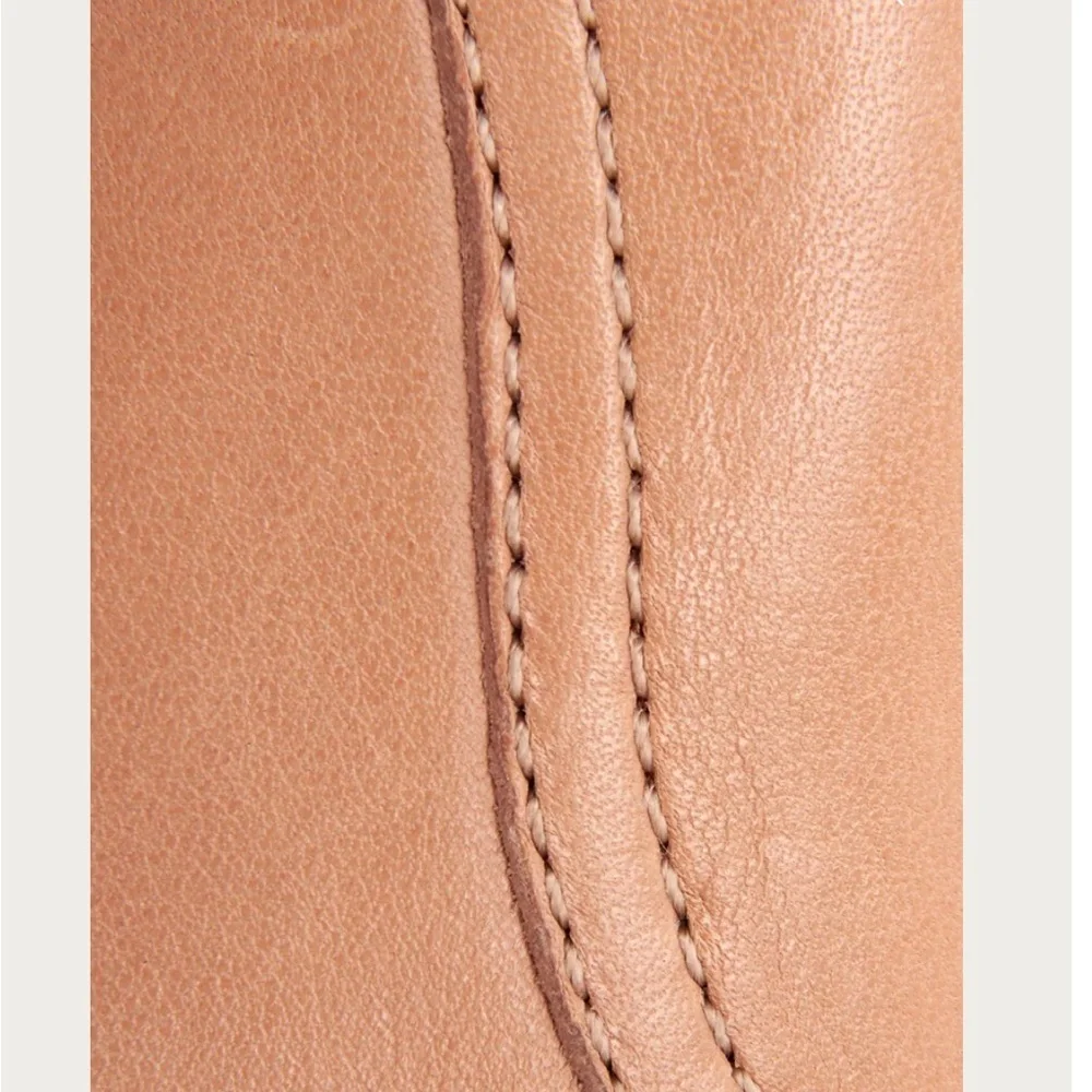 $328 Frye Grace Oxford Light Pink Real Leather Lace Up Casual Formal Work Flat - Picture 4 of 16